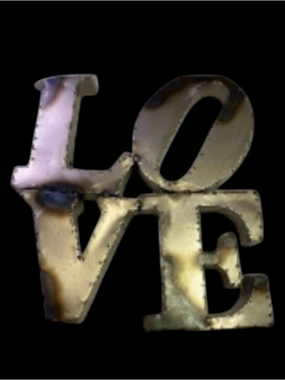 Love Sign ~ Metal ~ Size 16 X 17 Inches ~ Wall Decor